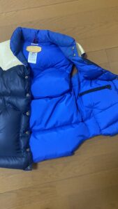 ウエアハウス×ロッキーマウンテンフェザーベッドのダウンベスト