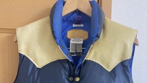 ウエアハウス×ロッキーマウンテンフェザーベッドのダウンベスト